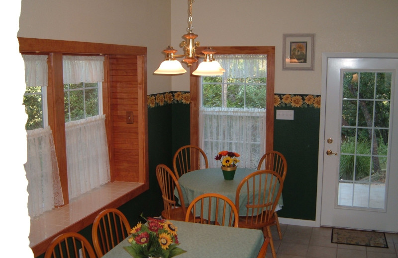 Dining at Bear Creek Guest House.