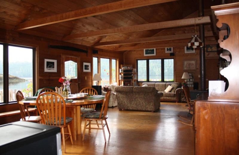 Lodge interior at Blackfish Lodge.