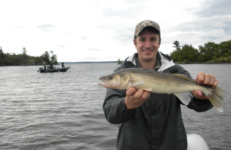 Walleye fishing at Sunset Lodge.