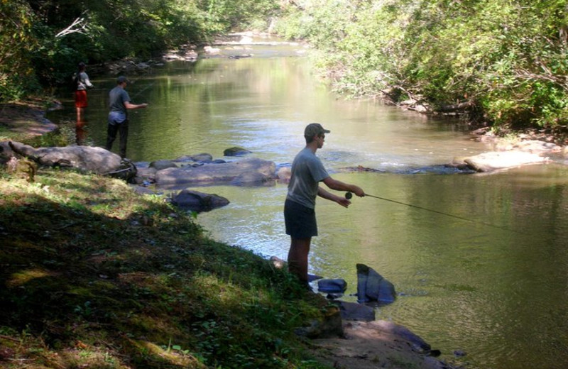 Fishing at Rivers Ridge Lodge