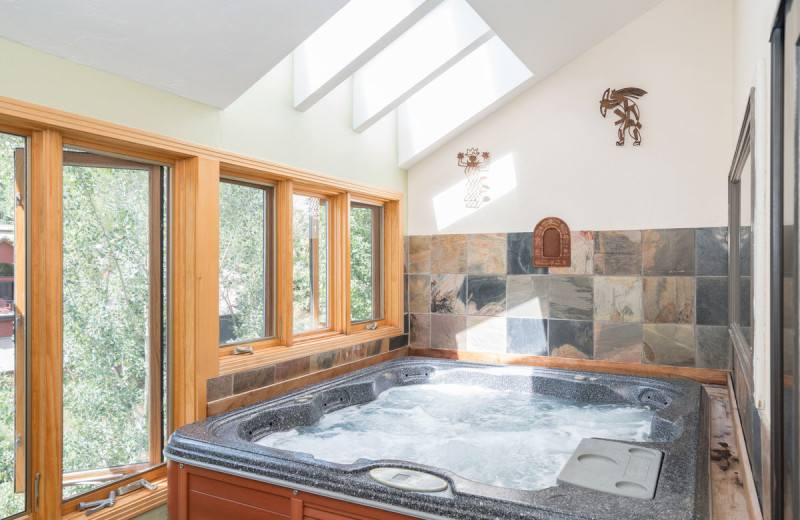 Rental hot tub at Accommodations in Telluride.