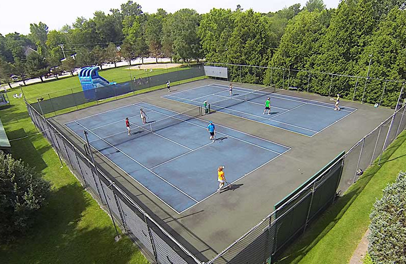 Tennis court at Tyler Place Family Resort.