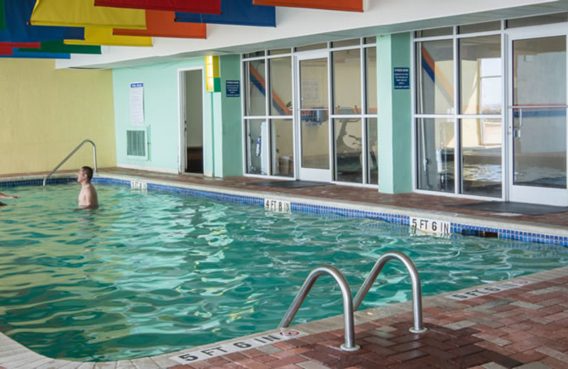 Indoor pool at Water's Edge Resort.