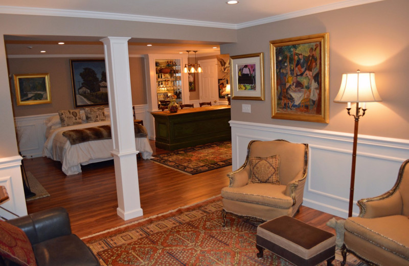 Guest room at The Welsh Hills Inn.