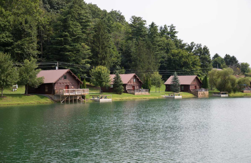 Cabins at Mohican Adventures Camp and Cabins.