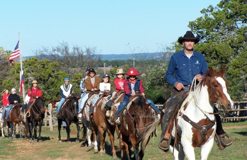 Horseback riding at Twin Elm Ranch.
