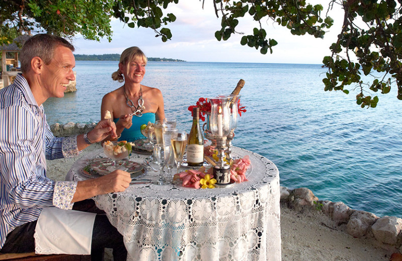 Dining at Bluefields Bay Villas.