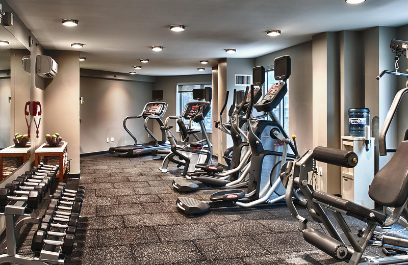 Fitness room at InterContinental Suites Hotel Cleveland.