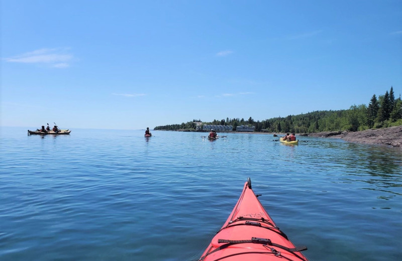 Kayaking at Bluefin Bay on Lake Superior.