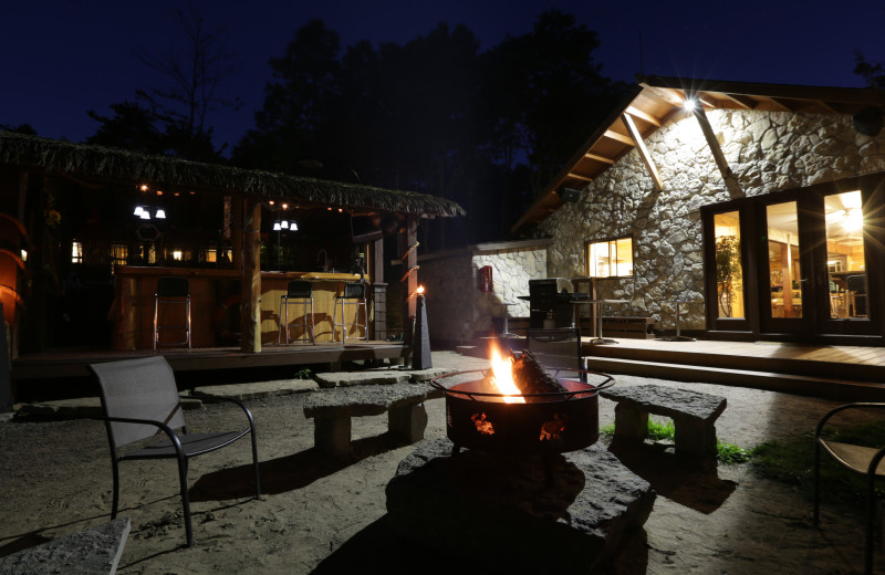 Patio at Footprints Resort.