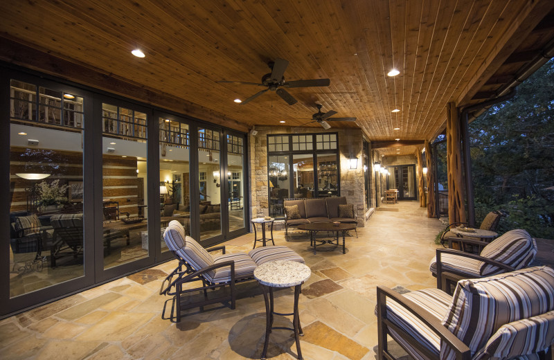 Guest house porch at Joshua Creek Ranch.