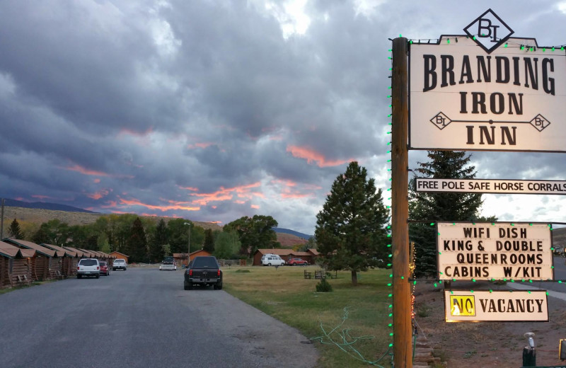 Exterior view of Branding Iron Inn.