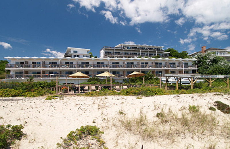 The beach at Wavecrest Resort.