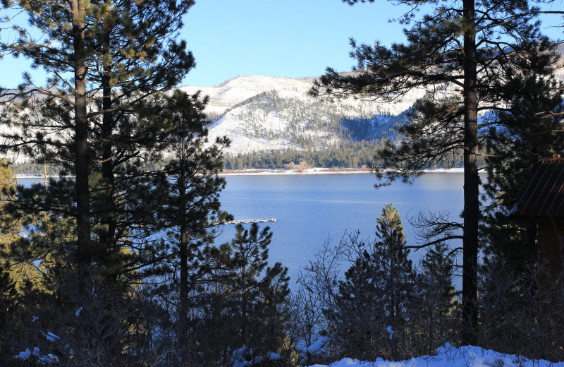 Lake view at Pine River Lodge.