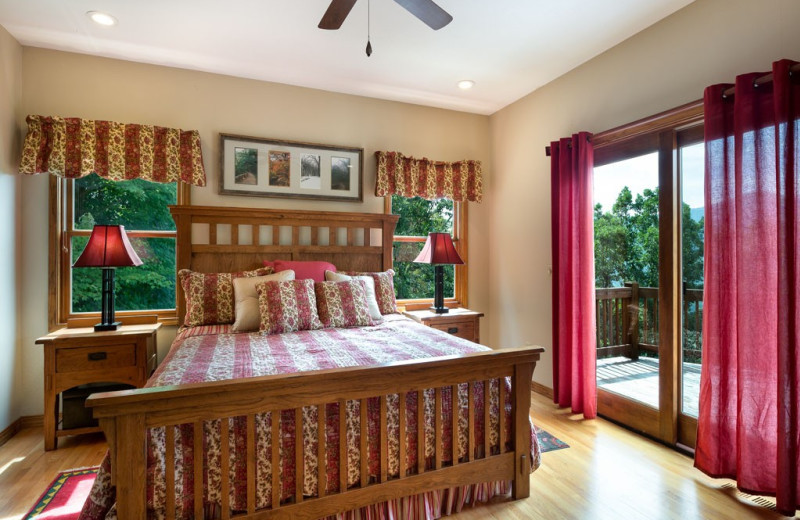 Rental bedroom at Premier Vacation Rentals.