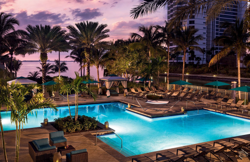 Outdoor pool at Ritz Carlton Sarasota.