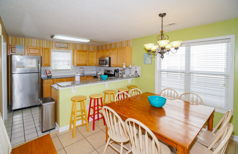 Rental kitchen at Sea Star Realty.