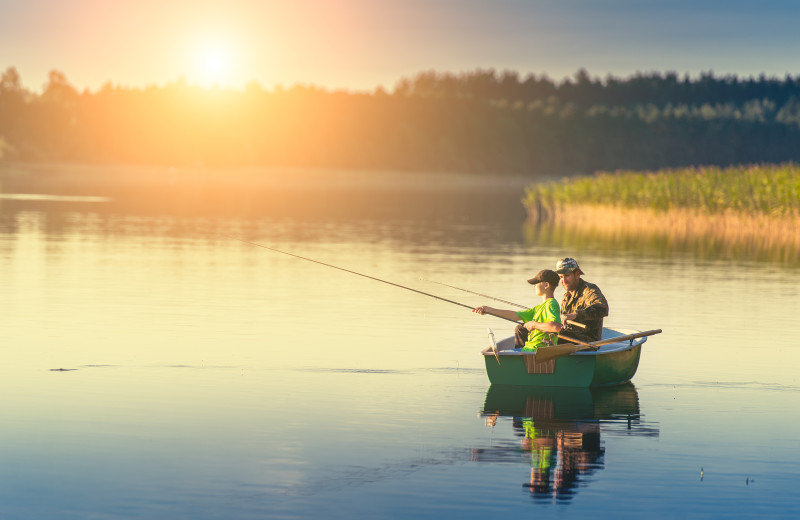 Fishing at Island Park Reservations.