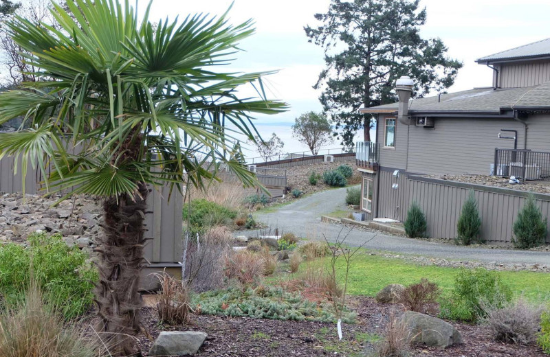 Exterior view of Mayne Island Resort and Spa.