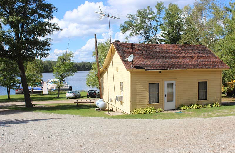 Cottage exterior at Popp's Resort.