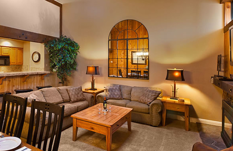 Condo ling room at Aston Lakeland Village.