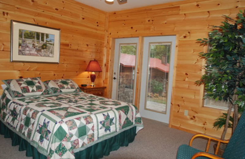 Cabin Bedroom at Stetson's on the White 