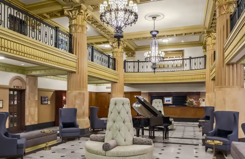 Lobby at Hilton President Kansas City.