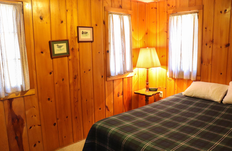 Cabin bedroom at Wilderness Resort Villas.