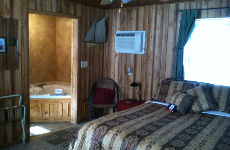 Cabin interior at Arrowhead Resort.