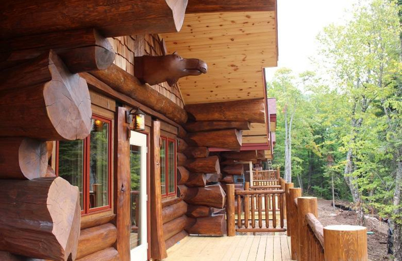 Cabin porch at Inn on Lac Labelle.