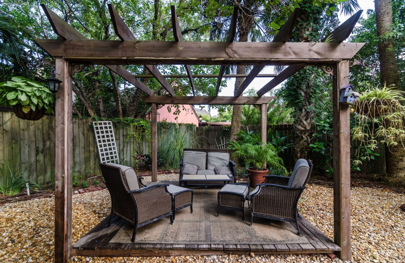 Patio at Casablanca Inn.