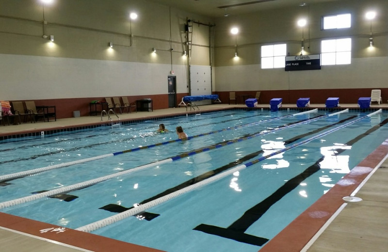 Indoor pool at Mariners Landing.