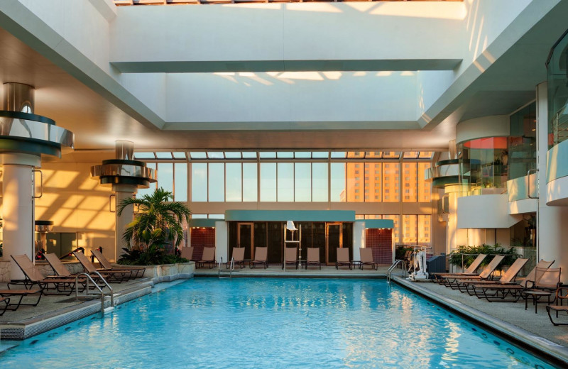 Indoor pool at Bally's Park Place.