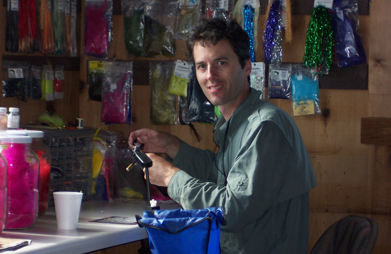 Bait shop at Alagnak Lodge.