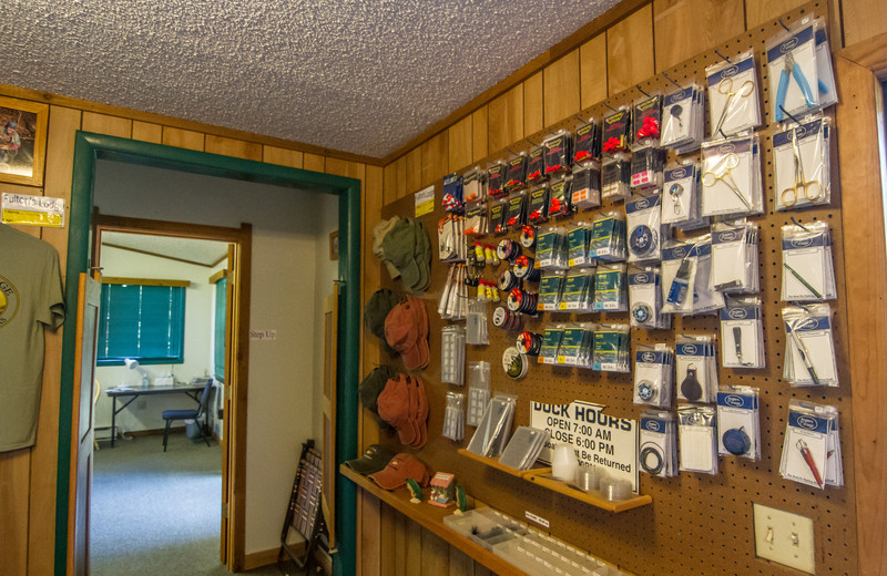 Bait and tackle at Fulton's Lodge on the White River.