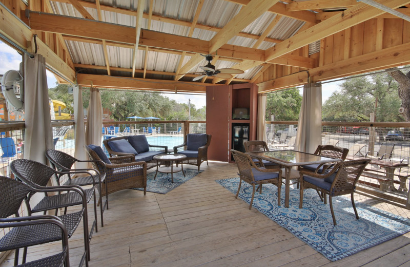 Group cabana at Yogi Bear's Jellystone Park™ Camp-Resort Hill Country.