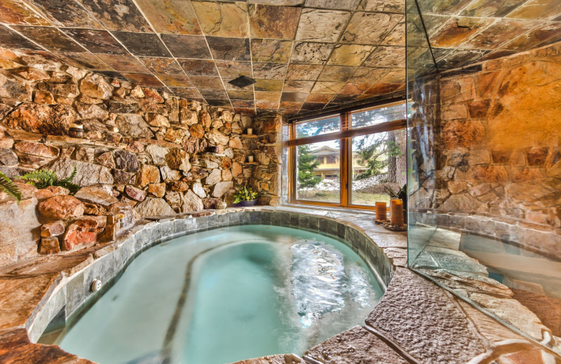 Rental hot tub at Park City Rental Properties.