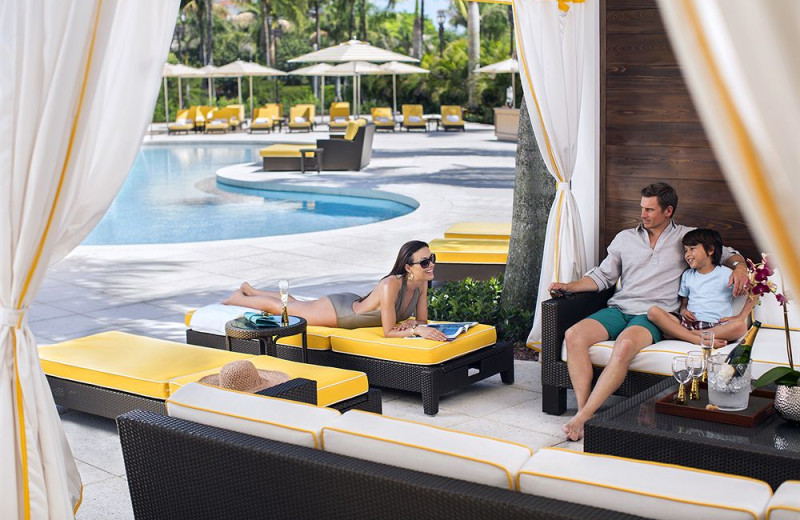 Poolside cabana at Trump National Doral Miami.