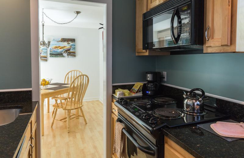 Cottage kitchen at New Seabury Resort.