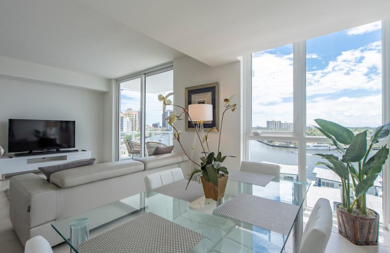 Rental living room at Walker Vacation Rentals.