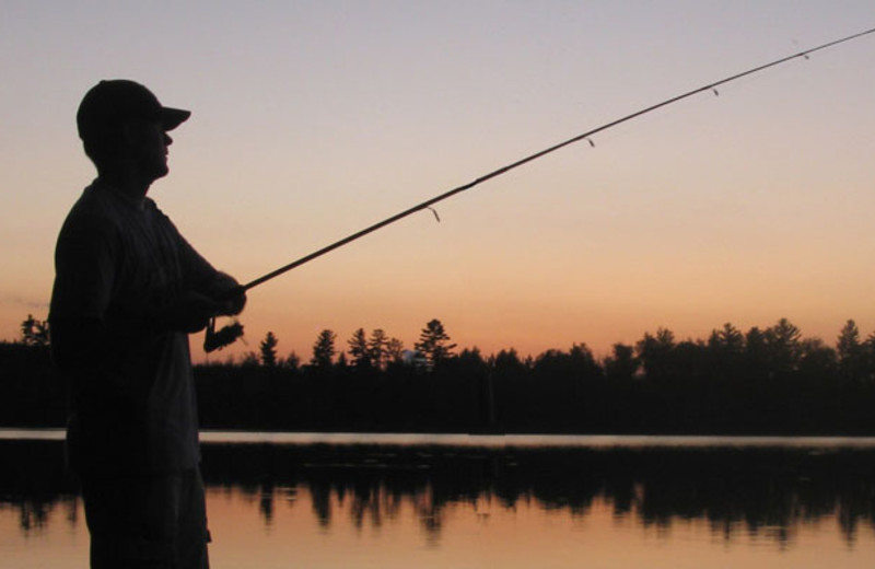 Fishing at Birch Forest Lodge.