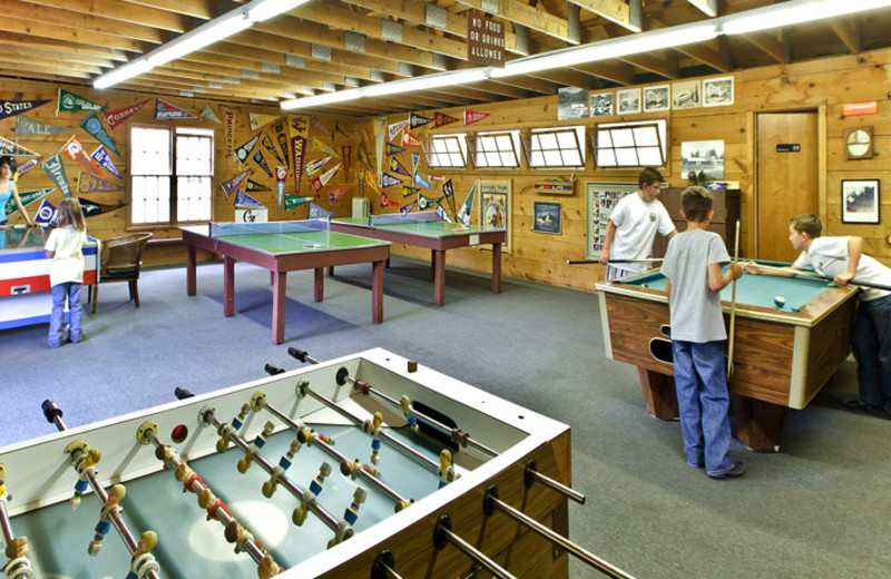 Game room at Colorado Trails Ranch.