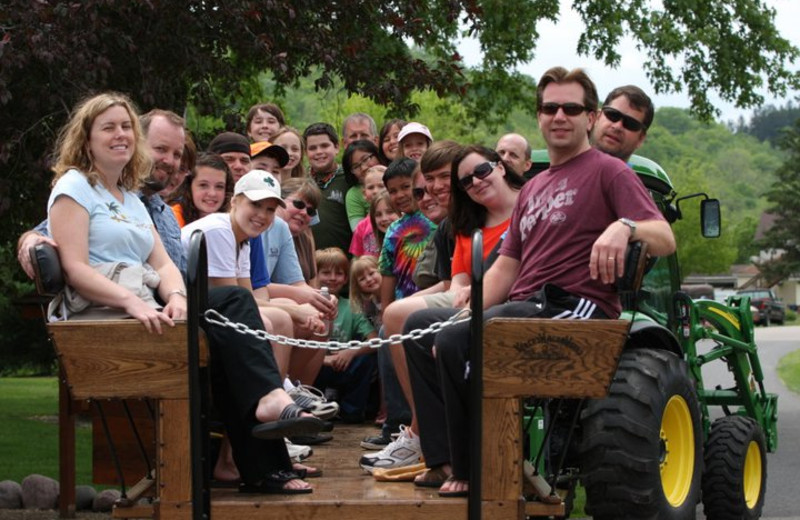 Hayride at Cedar Valley Resort.