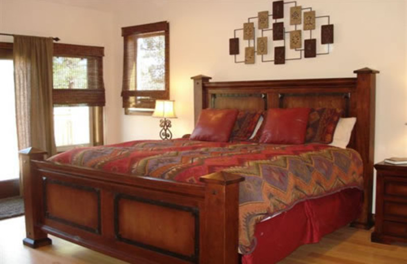 Vacation home bedroom at Zion Ponderosa Ranch.