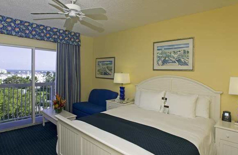 Guest room at Doubletree Grand Key Resort.