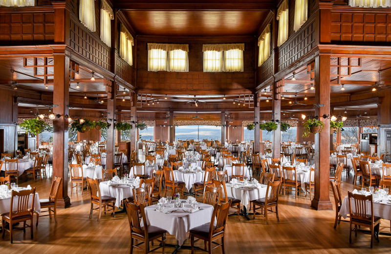 Dining at Mohonk Mountain House.