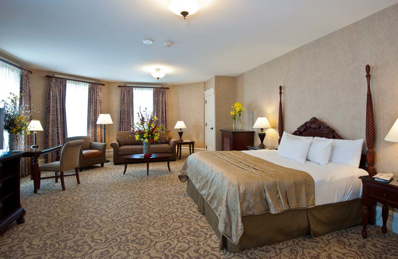 Premium guest room at French Lick Resort. 