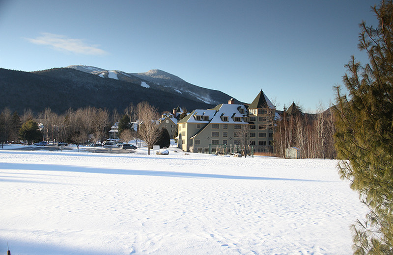 Exterior view of The Golden Eagle Lodge.