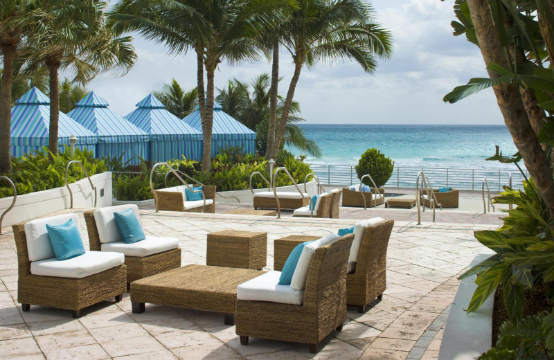 Patio lounge area at The Westin Diplomat Resort.