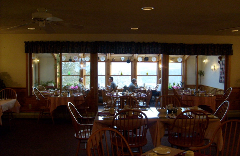 Dining at Cascades Lodge.